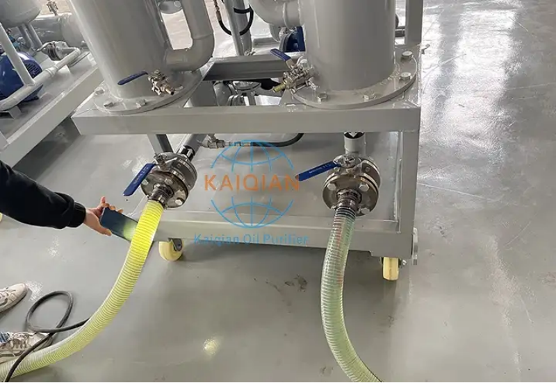 濾油機(jī)進(jìn)出口油對比 濾油機(jī)進(jìn)出口油對比